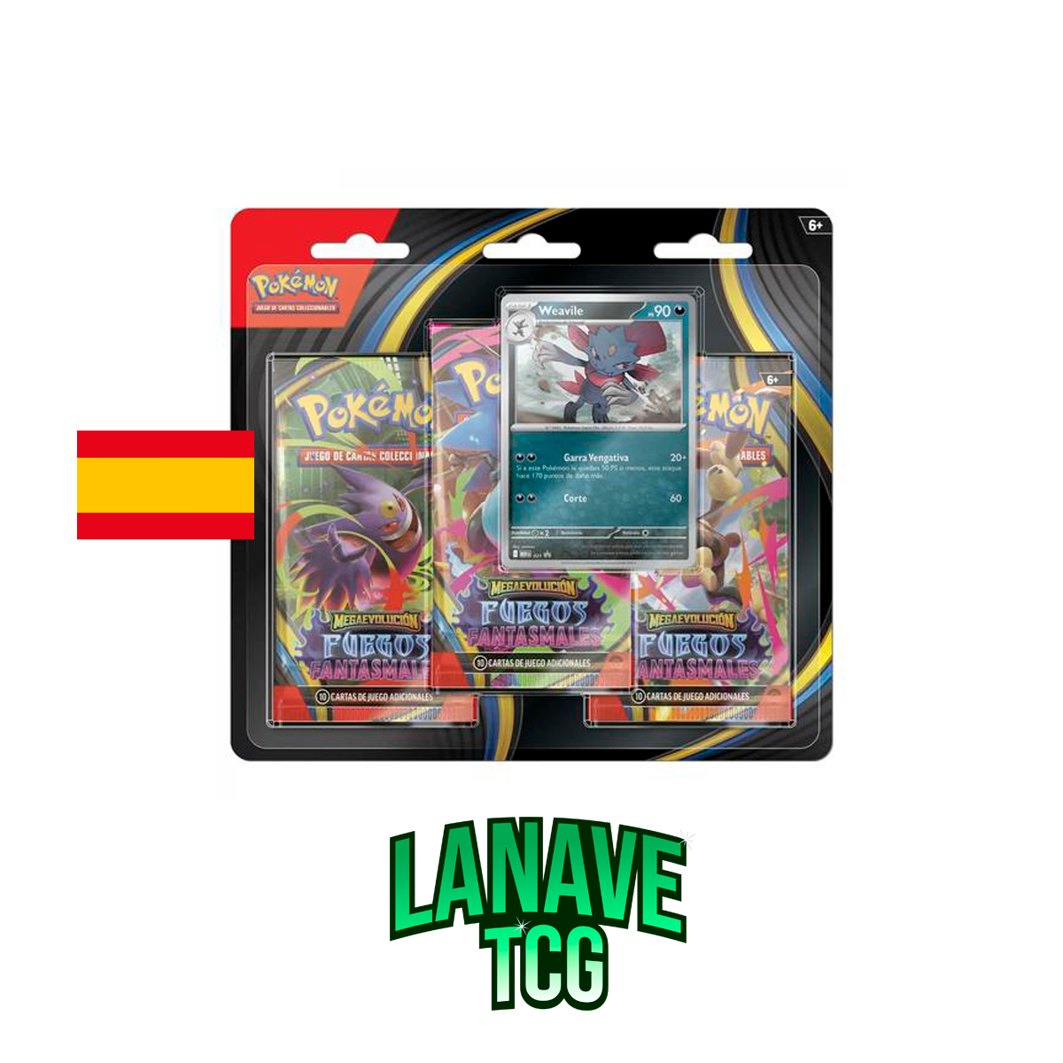 Blister 3 Sobres Fuegos Fantasmales